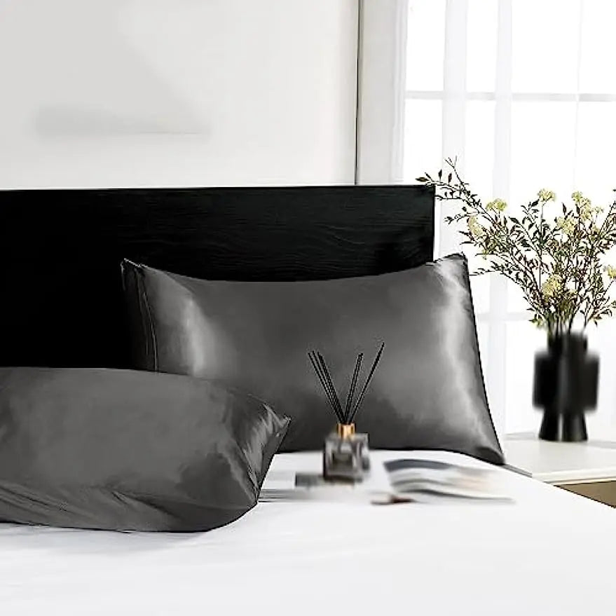 Jetnest 2pcs Satin Slik Pillowcase