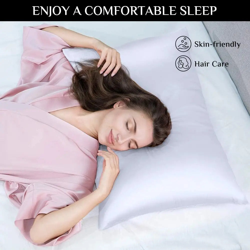 Jetnest 2pcs Satin Slik Pillowcase